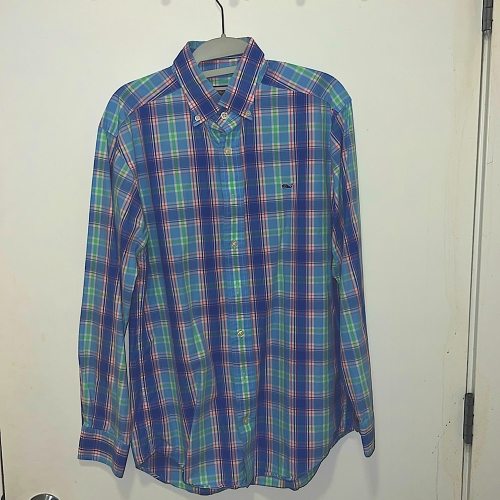 Vineyard vines whale shirt button-down pastel